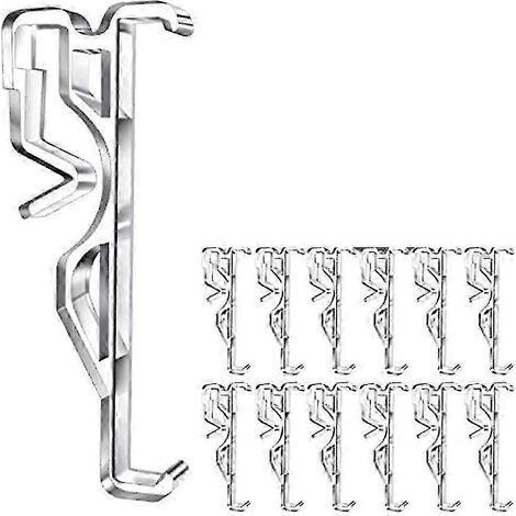 Filiyano-Clips de fixation pour embouts de stores, clips en plastique transparent pour embouts de stores horizontaux (12 pièces) (1/5)