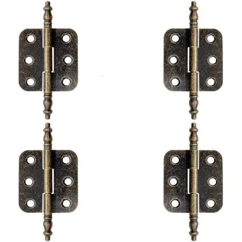 4 PCS Charnière Laiton Antique Charnière Plate Vintage 70 35mm Charniere Porte Placard Vintage Charnières Pliantes en Bronze Charnière Meuble Ancien pour Boite à Bijoux, Armoire (1/5)