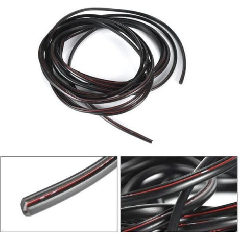 5M Bande Rouleau Protection Portière de voiture moto garniture moulage Noir (1/4)