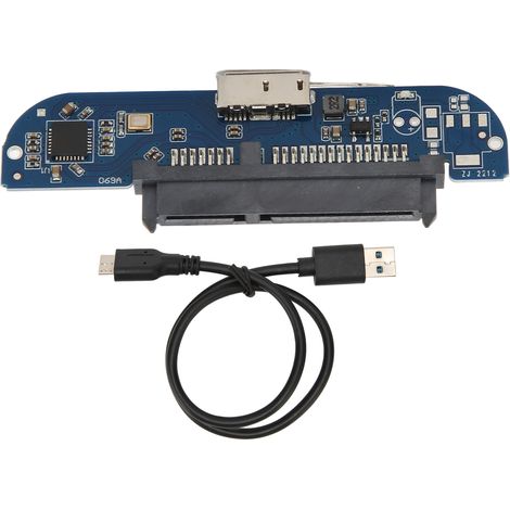USB 3.0 auf 2,5-Zoll-SATA-Adapter für Festplatten und SSDs, 5-Gbit/s-Plug-and-Play-Kabel mit LED-Anzeigen, kompatibel mit Windows und Linux