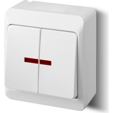 Interruptor elektro-plast ŁNT Hermes pulsador IP44 10AX 250V