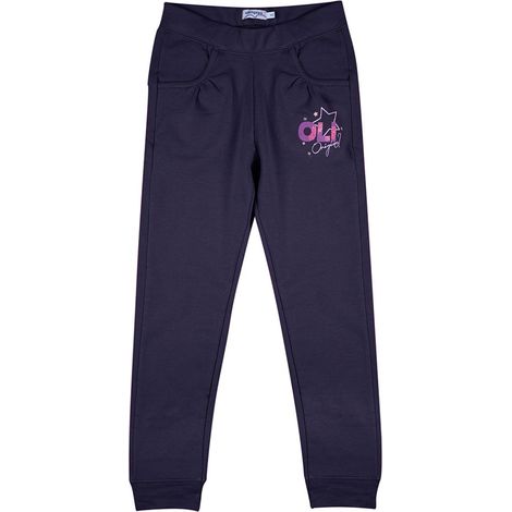 Pantaloni della tuta Olimpias blu navy da bambina (1/3)