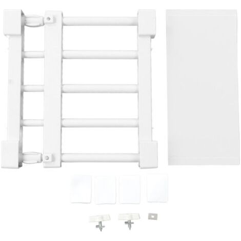 Étagère de tension de placard extensible sans clous, séparateur d'armoire, support de rangement pour armoire de garde-robe, longueur de 23 à 30 cm/9,1 à 11,8 pouces