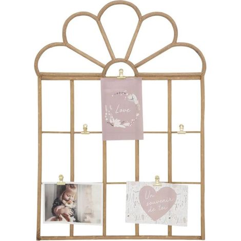 Porte-Photo Enfant en Rotin Cadeau 57cm Beige (1/2)