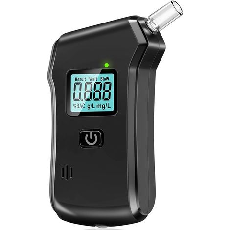 Alcoholímetro - Pantalla LCD digital - Portátil - 5 boquillas (1/5)