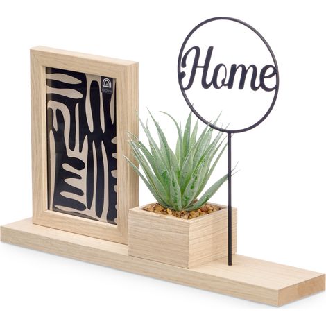 Rahmen für ein Bild mit Pflanze HOME, 33 x 24 x 7 cm