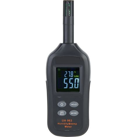 Thermometer and hygrometer digital, meter of temperature and moisture, with Point of rosee and temperature of bulb wet, UA963 (1/5)