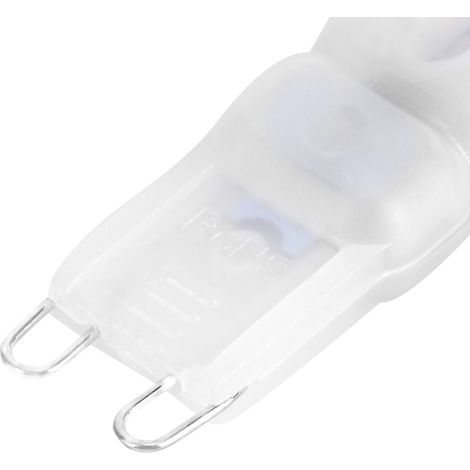 Lot de 10 ampoules LED G9 de 1,5 W pour plafonnier domestique, 14 LED, blanc chaud (230 V) (1/5)