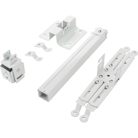 Support de Projecteur de Plafond Blanc - Support Réglable pour Projecteur avec Capacité de Charge 25kg - Montage à 4 Trous (1/5)