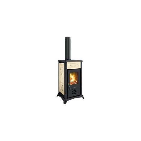 STUFA LEGNA  7 KW GEMMA 16 CER PANNA V6