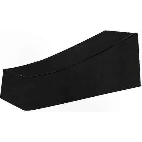 Schutzhülle für Gartenliegen, wasser- und winddicht, 210D Oxford-Gewebe, 210 x 75 x 40 x 80 cm, Schwarz (1/3)