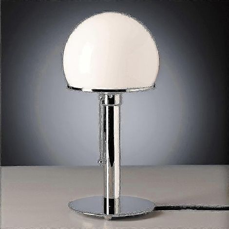 Lampe de chevet LED design Bauhaus, lampe de table en verre simple pour l'éclairage (1/5)