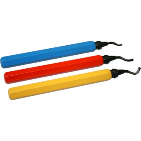 Kit 3 sbavatubi girevoli con testina intercambiabile tecnosystemi 11132081c