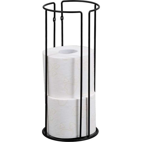 Sapho Ridder - Portarrollos de papel higiénico Classic, negro 11116110 (1/2)