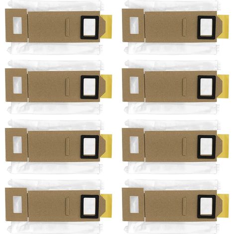 Ensemble de 8 sacs à poussière pour aspirateurs robots Xiaomi Roborock S7 T7 T7S T7 Plus T7S Plus