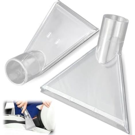 2 Pièces Embout Aspirateur, Aspirateur Buse, Suceur Aspirateur, Embout Aspirateur Voiture Brosse Aspirateur Embouts D'aspiration Transparents Adaptateur Embout Aspirateur (1/4)
