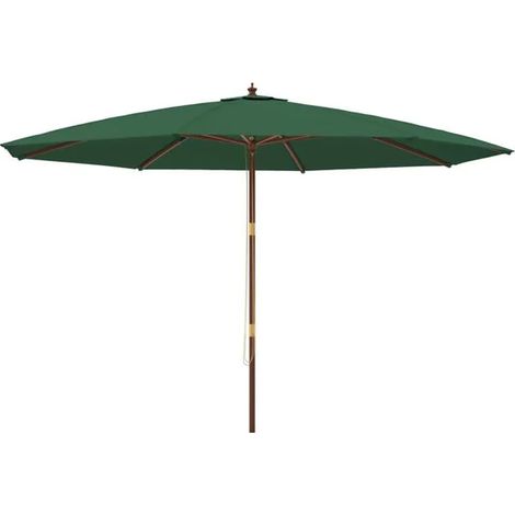 Paravent de jardin, poteau en bois vert, 400 x 273 cm (1/5)