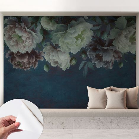 Fotomurale adesivo - murale da parete - Carta da parati autoadesiva - design parete moderno - Eleganza floreale 208x146 cm (1/5)