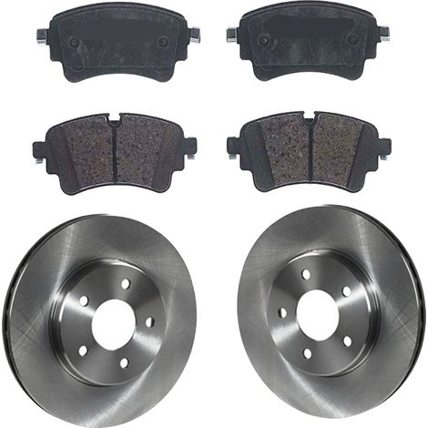 KIT FRENI POSTERIORI compatibile con VW TOUAREG (CR7) - DISCHI + PASTIGLIE OEM: P 85 154 , P 85 161 / 18196 , 18493 /SOSTITUZIONE DIRETTA/BASSA POLVERE/SILENZIOSO (1/5)