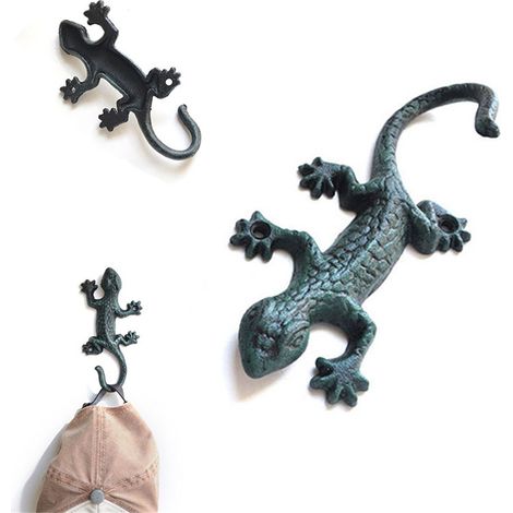 Porte-serviettes en fer avec crochet pour serviettes, manteaux et chapeaux - Décoration intérieure flexible (1/5)