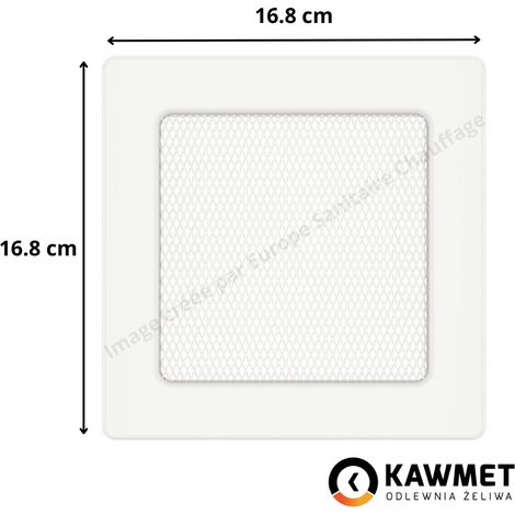Grille de ventilation 17x17 Classic KAWMET - Couleur Blanc