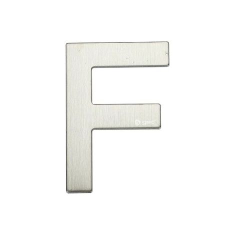 Porta lettera F in acciaio inossidabile con adesivo GSC 003302625