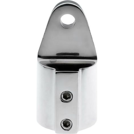 Accessoires de pare-soleil en acier inoxydable 316, capuchon lisse double, 22 mm (7/8 pouce) et 25 mm (1 pouce), quincaillerie marine, quincaillerie 25 mm, glissière triangulaire intérieure à double v