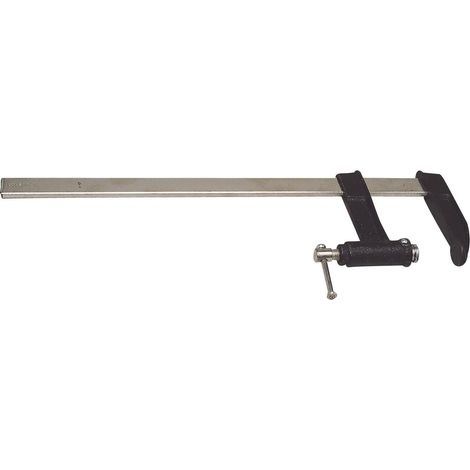 1 - Serre-joint à pompe - Étau de serrage - Maintien de coffrage en bois - Usage maçonnerie - Acier - 12x50cm