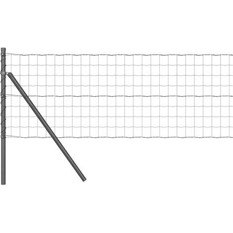 Maison Exclusive - Ground Fix Geschweißter Drahtzaun 50 x 0,6 m (