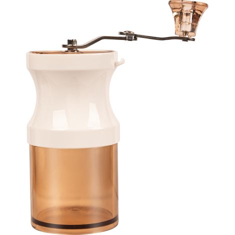 Moulin à café manuel blanc, meules coniques en céramique, 9 réglages, portable pour la maison (1/3)
