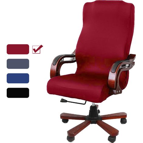 Housse De Chaise De Bureau - Imperméable - Haute Dos - Élastique - Convient À La Plupart Des Chaises De Bureau - 1 Pièce (1/2)