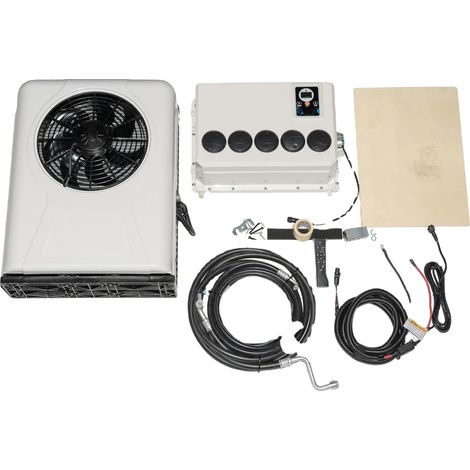 Condizionatore d'aria, 12V CC, Raffreddamento ad alto flusso d'aria, Bianco 12V (1/2)