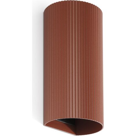 SOLE 2L Aplique redondo terracotta estriado