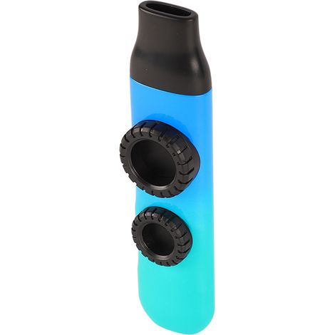 Kazoo Professionnel Réglable pour Violon et Guitare, avec 10 Membranes de Rechange pour Flûte, Finition Bleu Transparent Brillant (1/5)