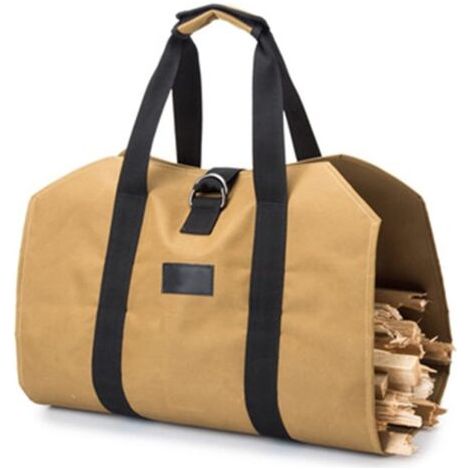 Sac À Main en Bois De Chauffage Sac de Rangement en Bois Portable extérieur Sac de Bois de Chauffage en Tissu Oxford (1/5)