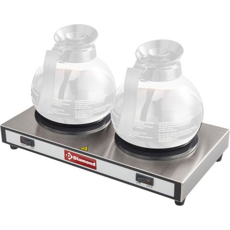 Plaque chauffantes pour 2 carafes - Diamond