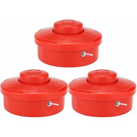 3Pcs Têtes de Trimmer Universel Herbe Tondeuse,Têtes de Remplacement Débroussailleuse Chaîne Set Brosse Coupeur Accessoire Outils Électriques pour Jardin Pelouse Patio (1/5)