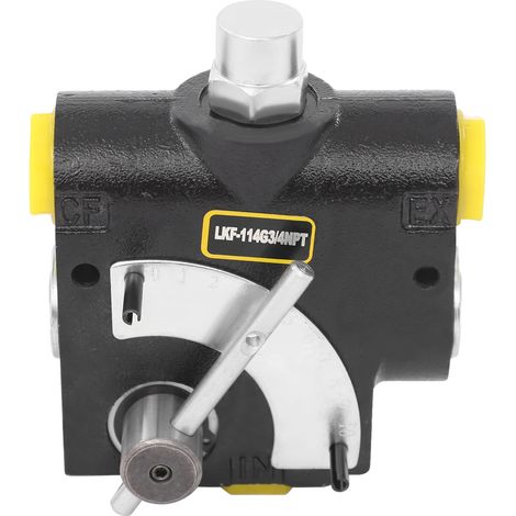 Válvula de control de flujo variable hidráulica, ajustable a 30 GPM, 3000 PSI, negra, 3/4" (1/2)