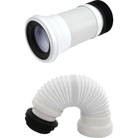 Flexible drainage system, connection diameter 260 mm-500 mm, flexible connection hose for toilet, toilet connection, toilet drain connection, suitable for connecting to the toilet (1/5)