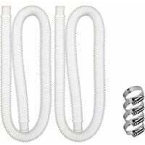 Tuyau de piscine hors sol, 3.2cm/1.25in de diamètre, 1.5m/59in de long pour filtre de piscine Intex 330 GPH, 530 GPH et 1000 GPH (1/5)