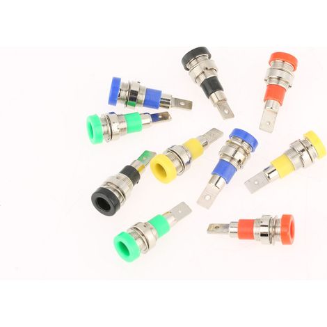 10 Sicherheitsbananenstecker, 4 mm (1/5)