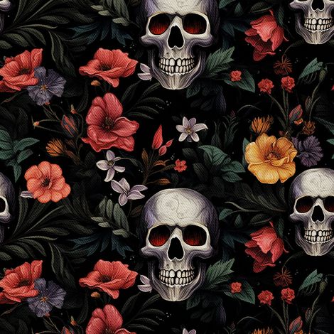 Tela decorativa para exteriores Oxford - Motivo de calavera I DX4137 (1/5)