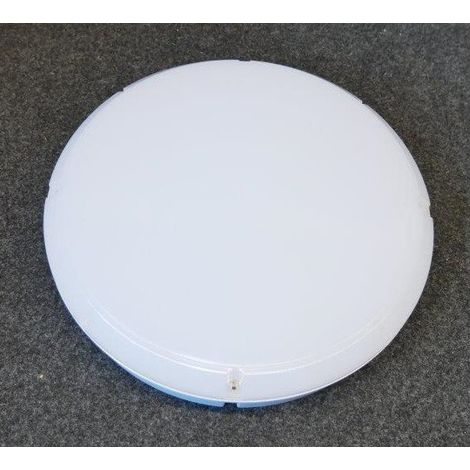 Hublot exterieur LED 19W blanc rond Ø 338x70mm plastique opalin 4000K 2004lm 230V non-dimmable IP65 LARA LED Thorn