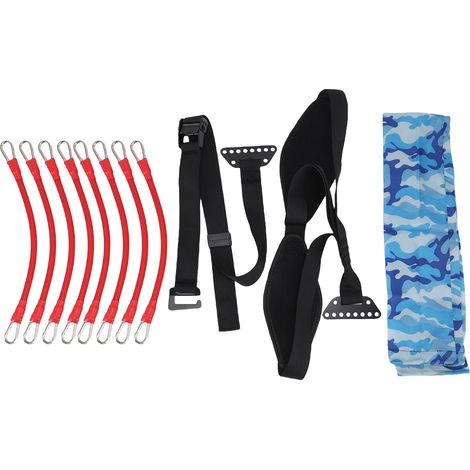 Bande d'assistance à la traction, système d'assistance réglable en Latex pour l'entraînement de la force du menton, entraînement de gymnastique à domicile, noir (1/5)