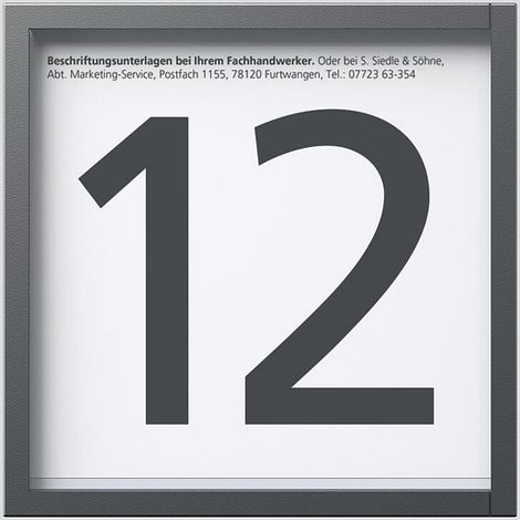 Informationsfeld siedle im 700-0 dg vario System modern