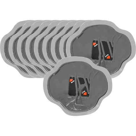 10 Stück 115 mm große Reparaturflicken aus Naturkautschuk für Autoreifen, für Kältepannen und schlauchlose Reifen (1/5)