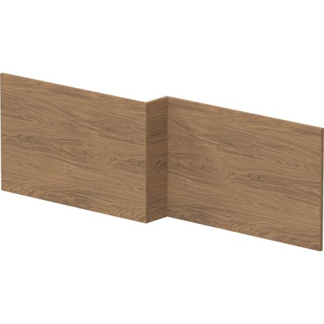Hudson Reed Square Shower Bath Front Panel 520mm H x 1698mm W - Antique Oak