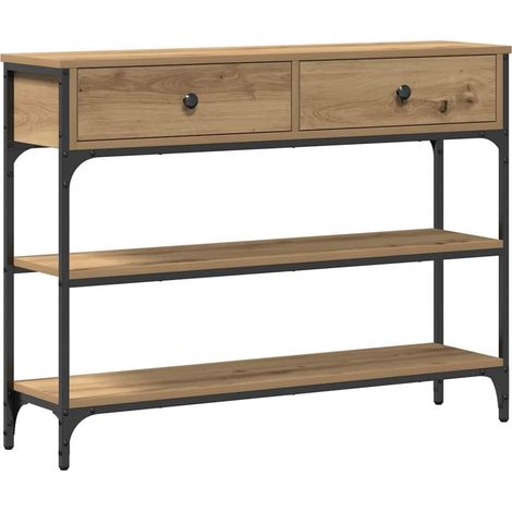 Maison Exclusive - Tavolo consolle Rovere artigianale 100 x 25 x 75 cm