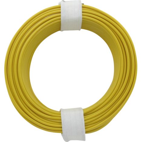 Donau Elektronik 105-3 Schaltdraht 1 x 0.20 mm² Gelb 10 m
