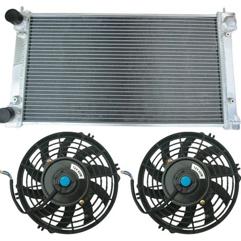 Radiador de aluminio de 42 mm de espesor, con un 30 % más de capacidad de refrigeración, compatible con el modelo de coche compacto MK1/2 y transmisión manual. (1/5)